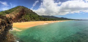 Maui big beach in Hawaii